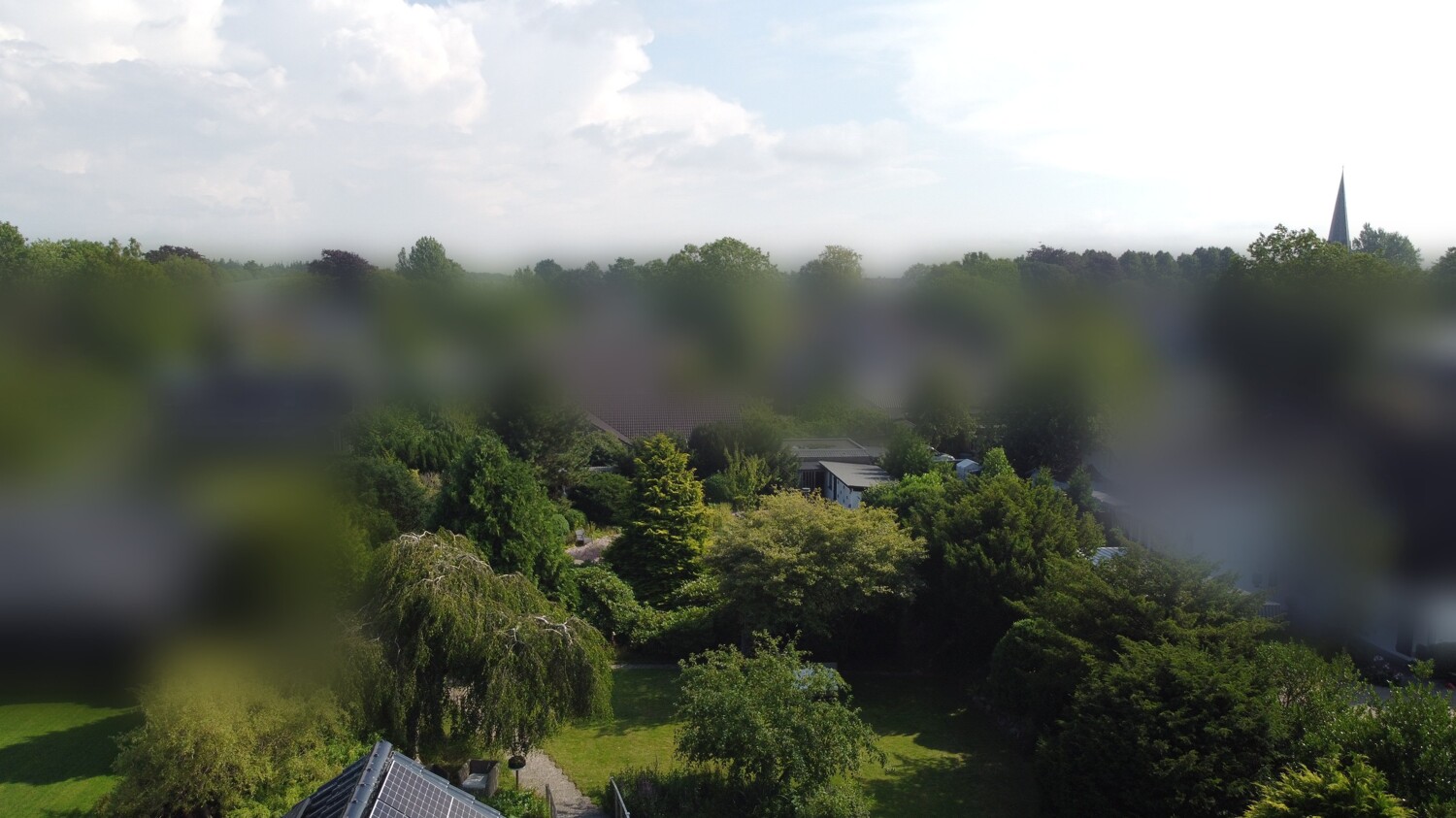 Drohnenaufnahme Baugrundstück