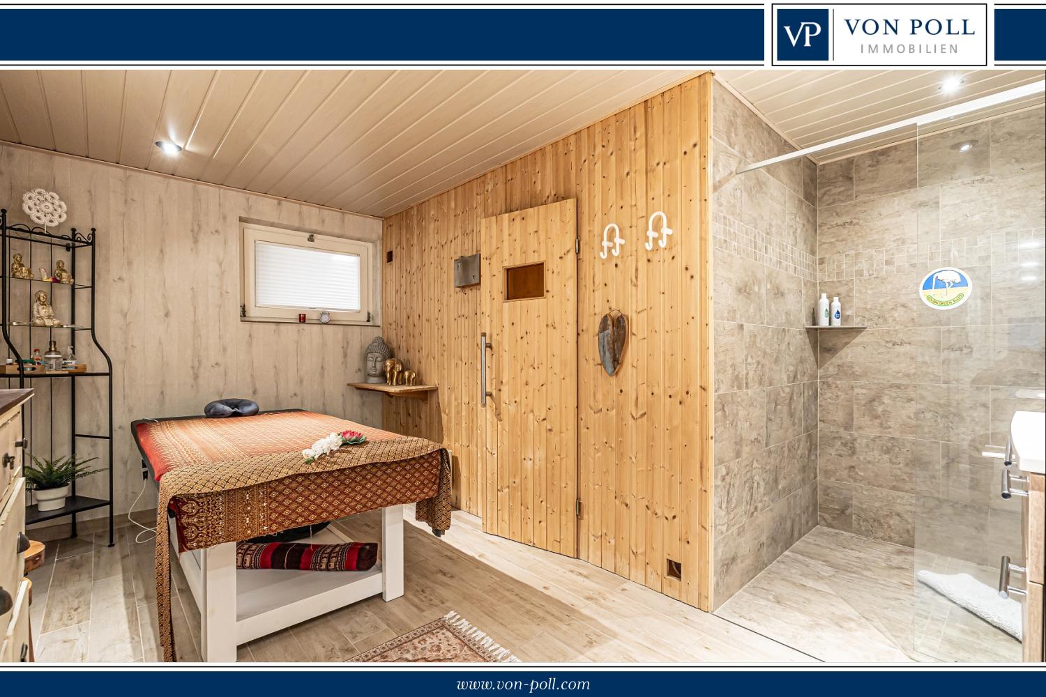 KG Wellnessbereich mit Sauna und Dusche