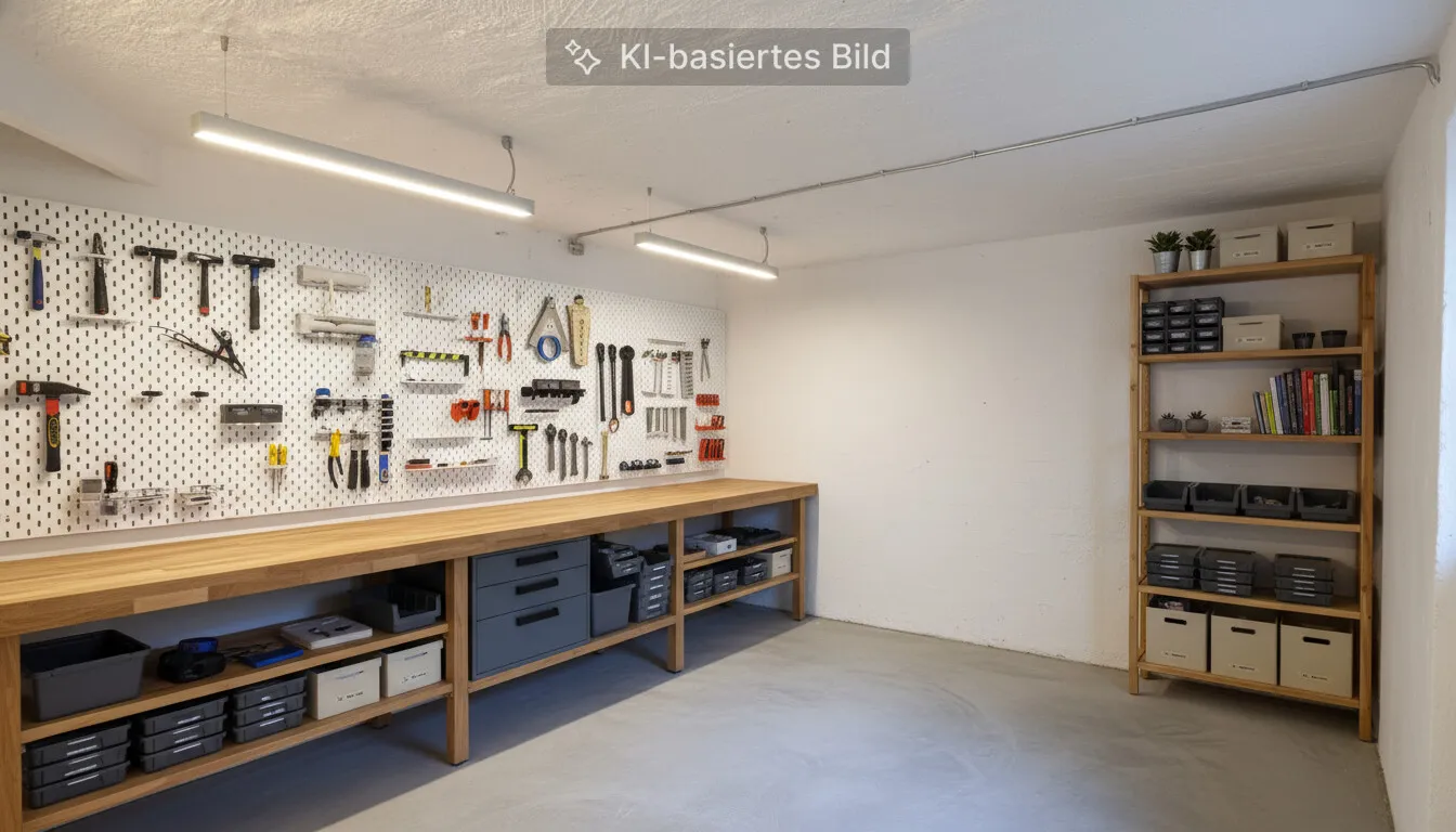 Lagerraum Keller KI möbliert
