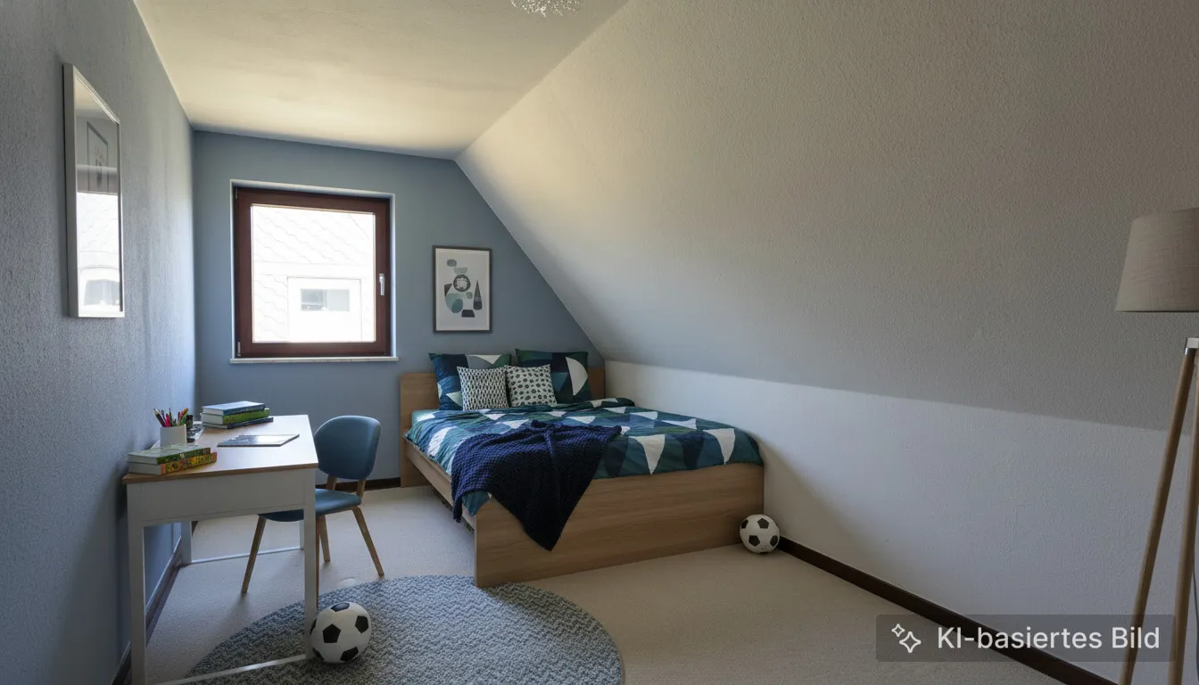 Kinderzimmer 1 KI möbliert