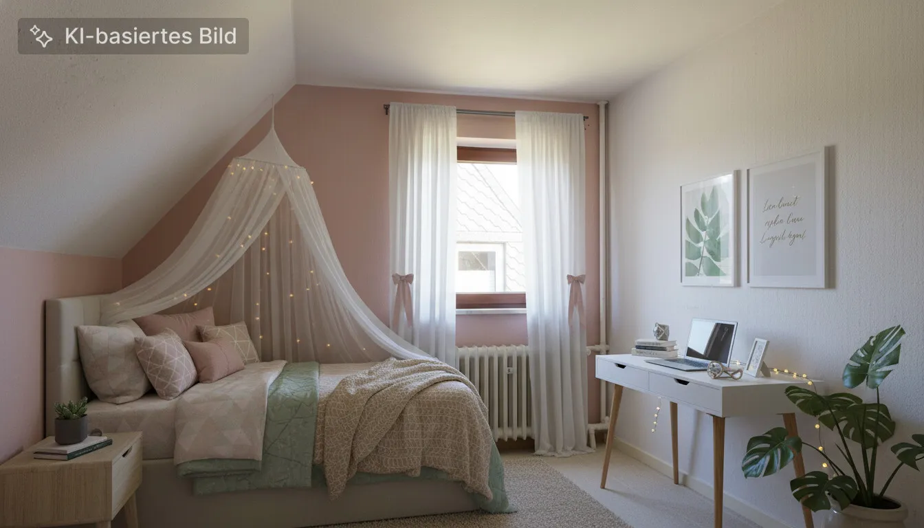 Kinderzimmer 2 KI möbliert