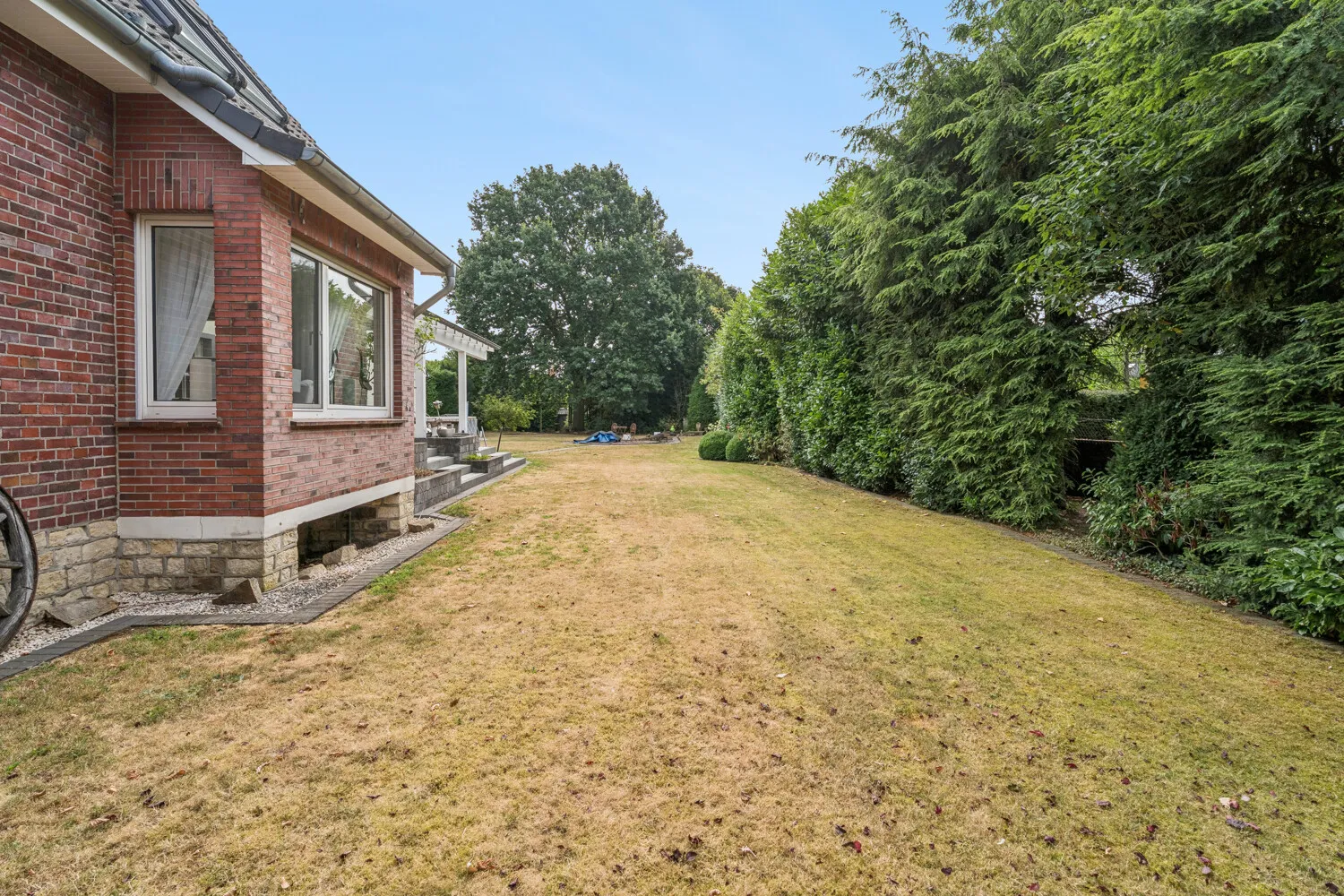 Attraktive Gartenfläche