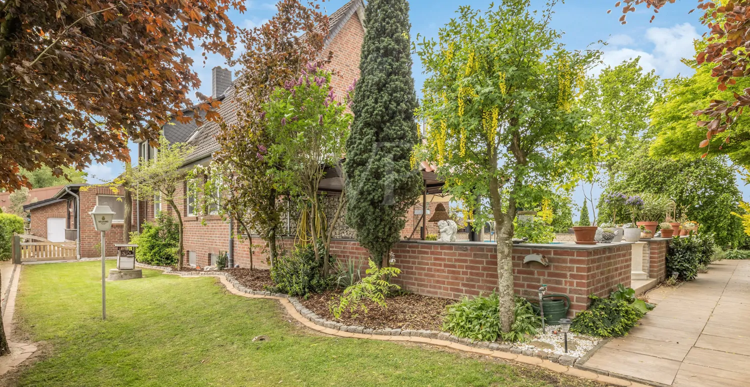 Gartenanblick Terrasse Einliegerwohnung