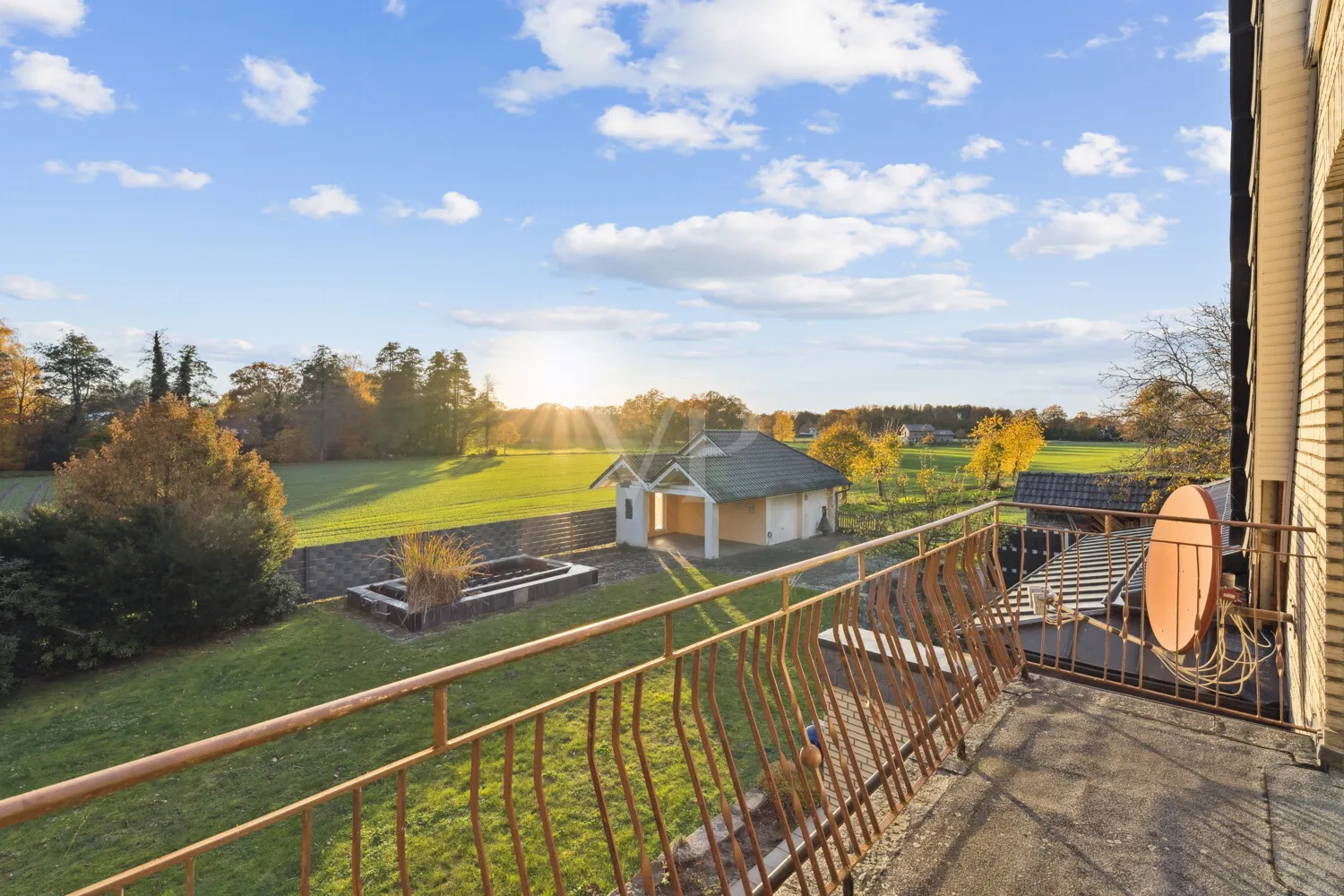 Aussicht vom Balkon