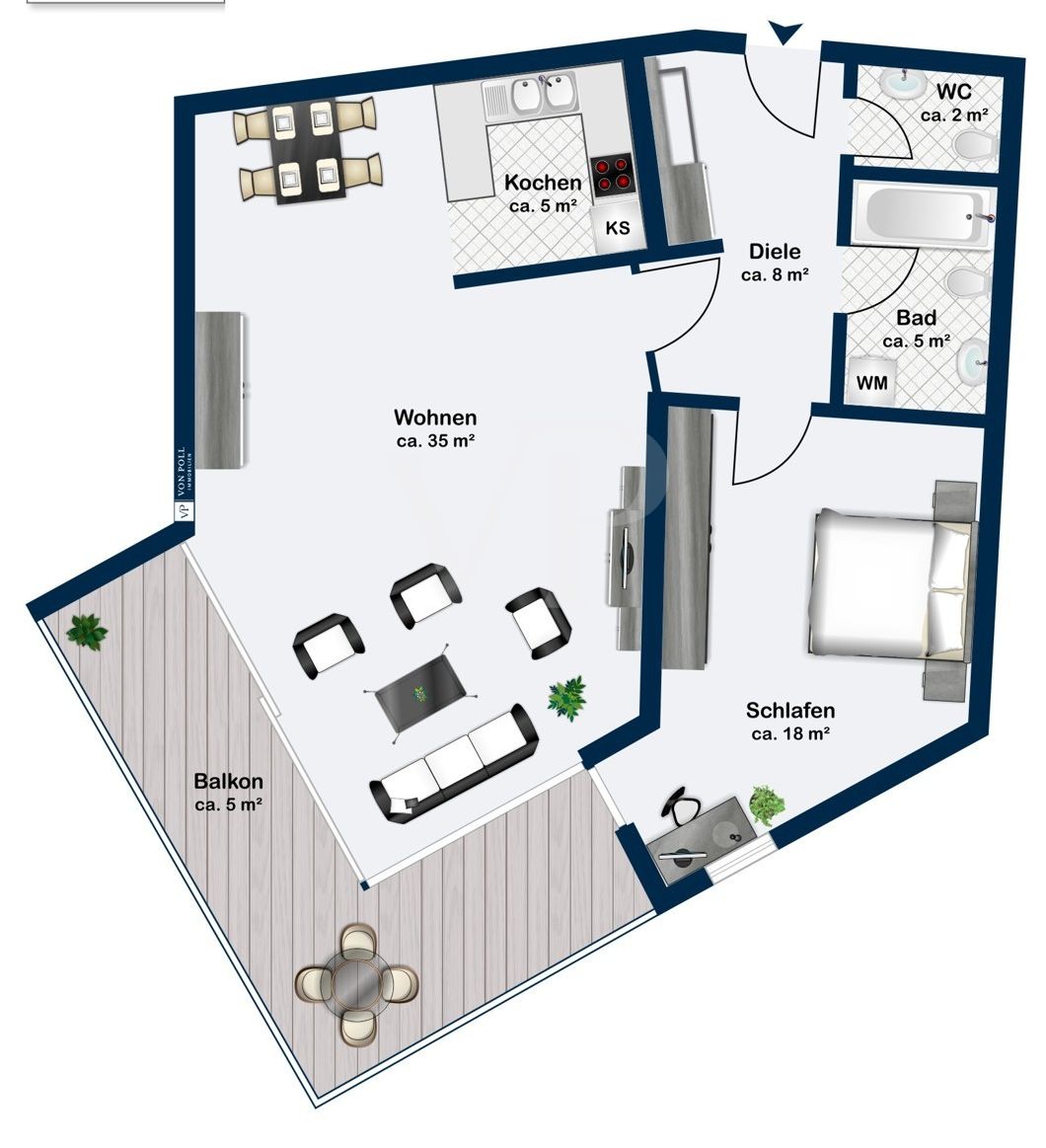 Wohnungsgrundriss