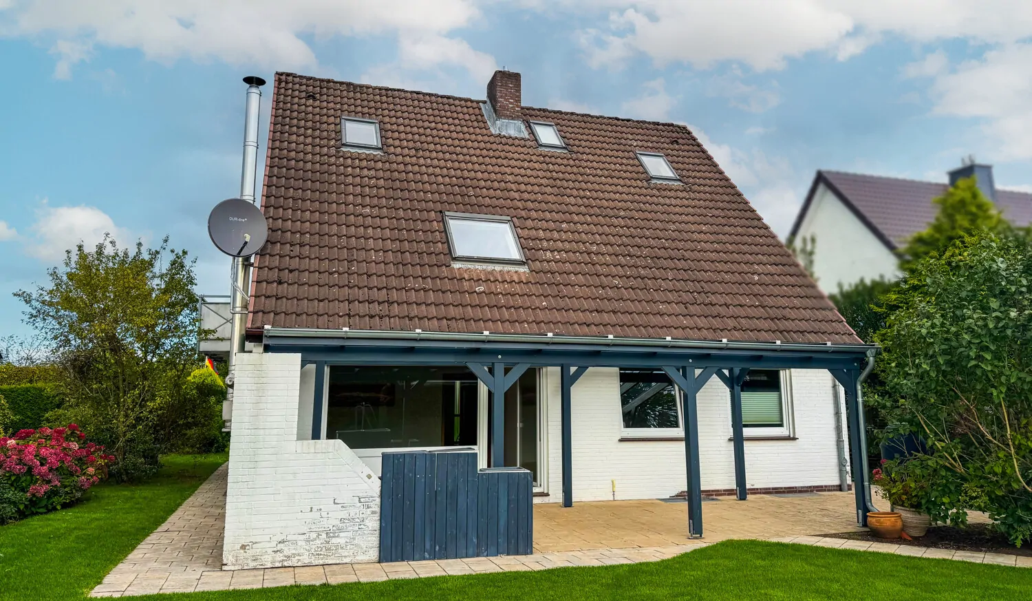 Hausansicht von hinten