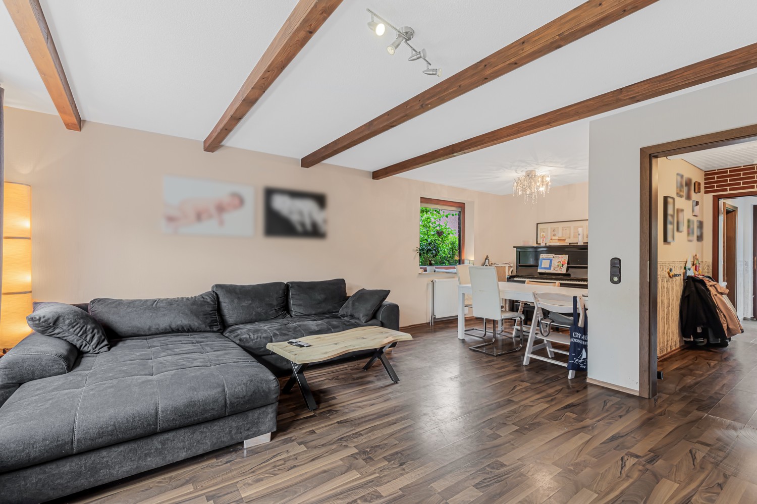 Wohnzimmer mit Essecke Erdgeschoss