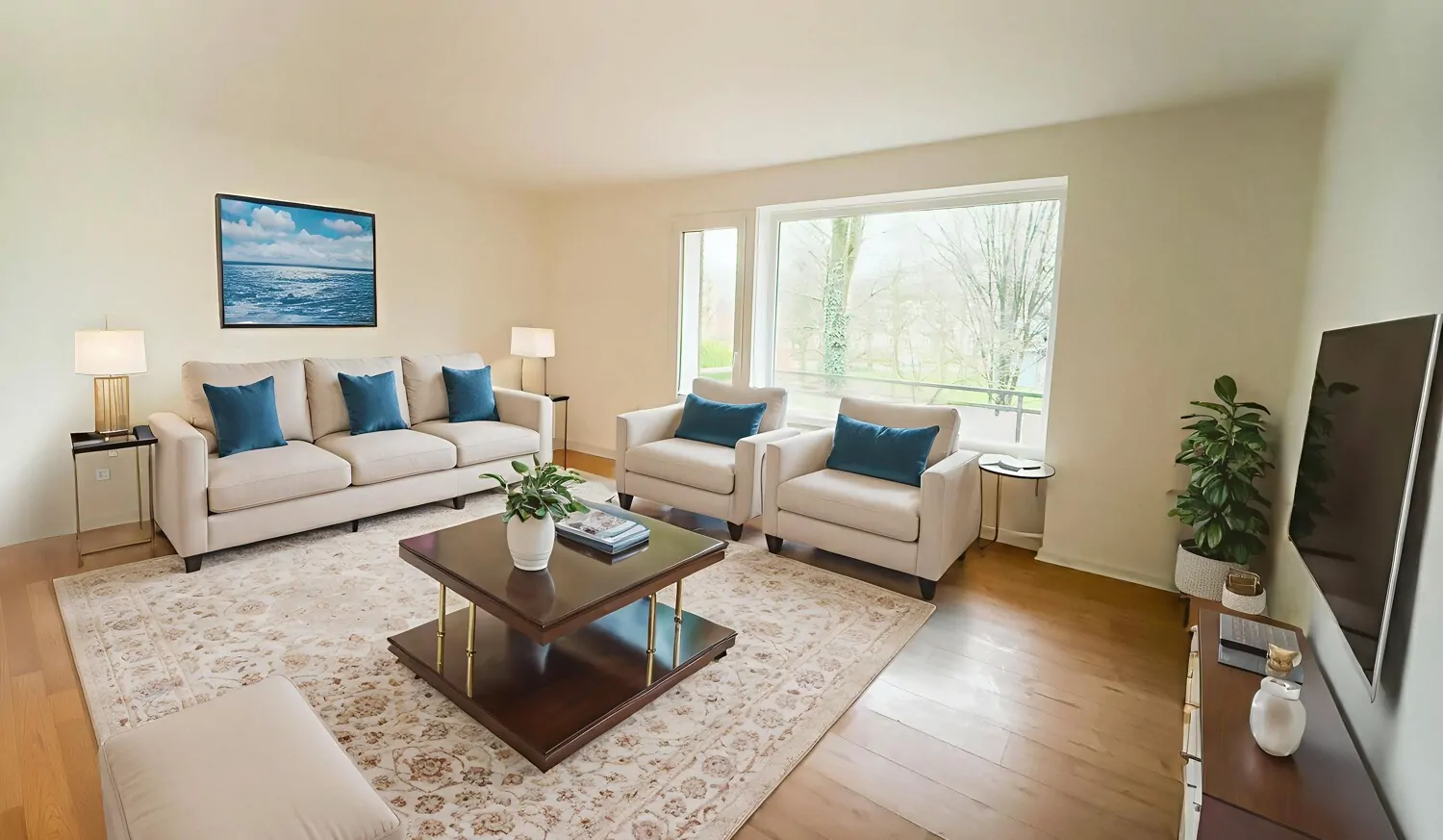 Zimmer III mit Zugang zum Süd/West Balkon (Einrichtungsbeispiel)