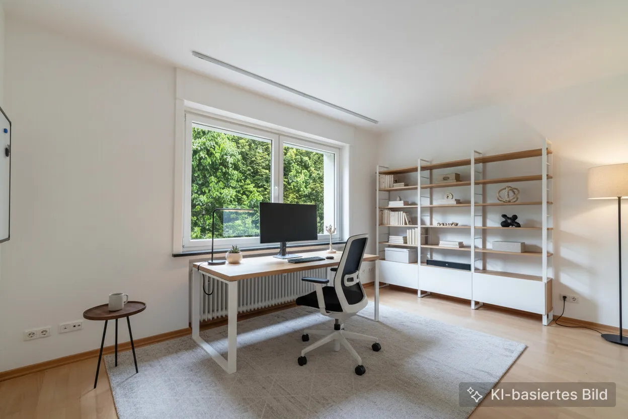 Arbeitszimmer EG - Einrichtungsidee (KI)