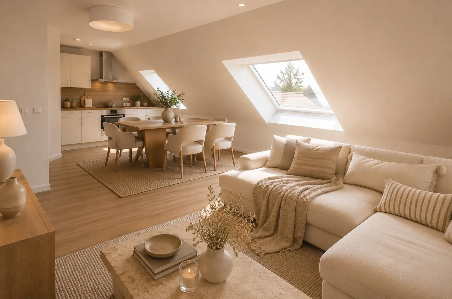 Wohnzimmer - Einrichtungsvorschlag (KI)