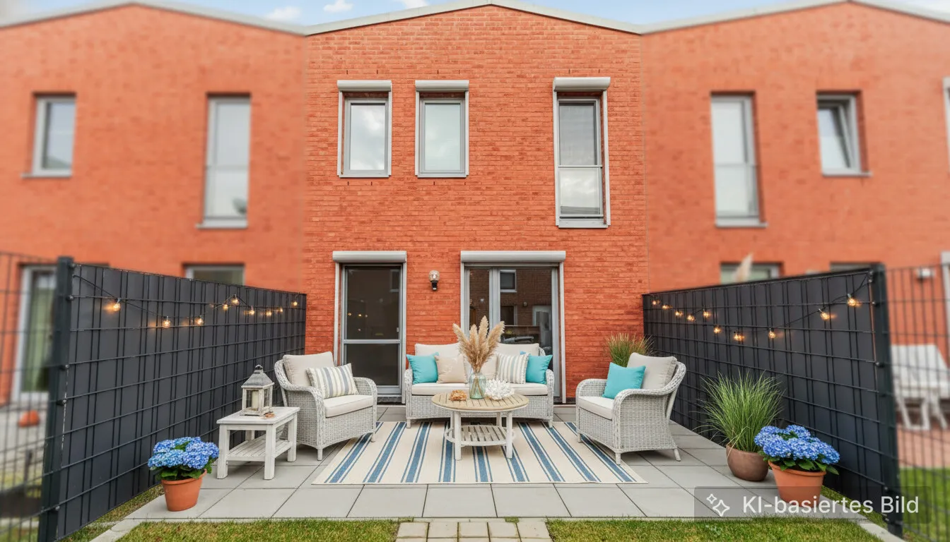 Terrasse Einrichtungsvorschlag (KI)