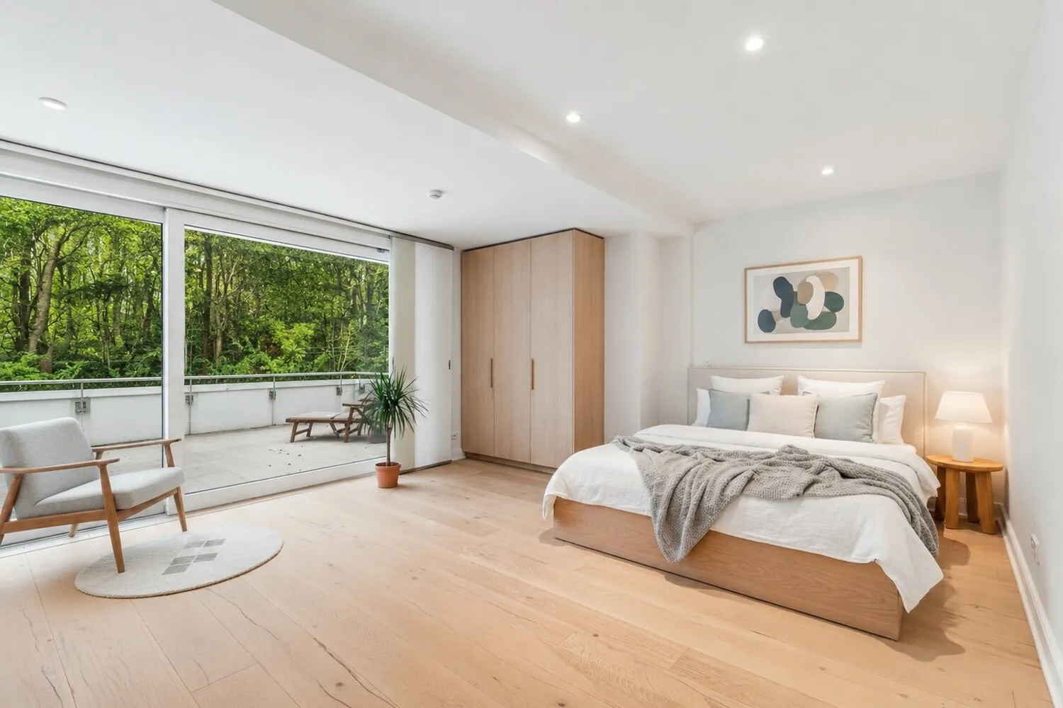 (KI) Schlafzimmer 1. OG - virtuell möbliert