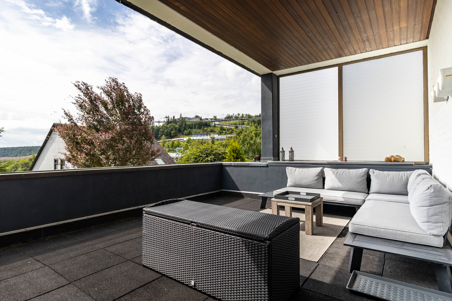 Balkon mit Aussicht