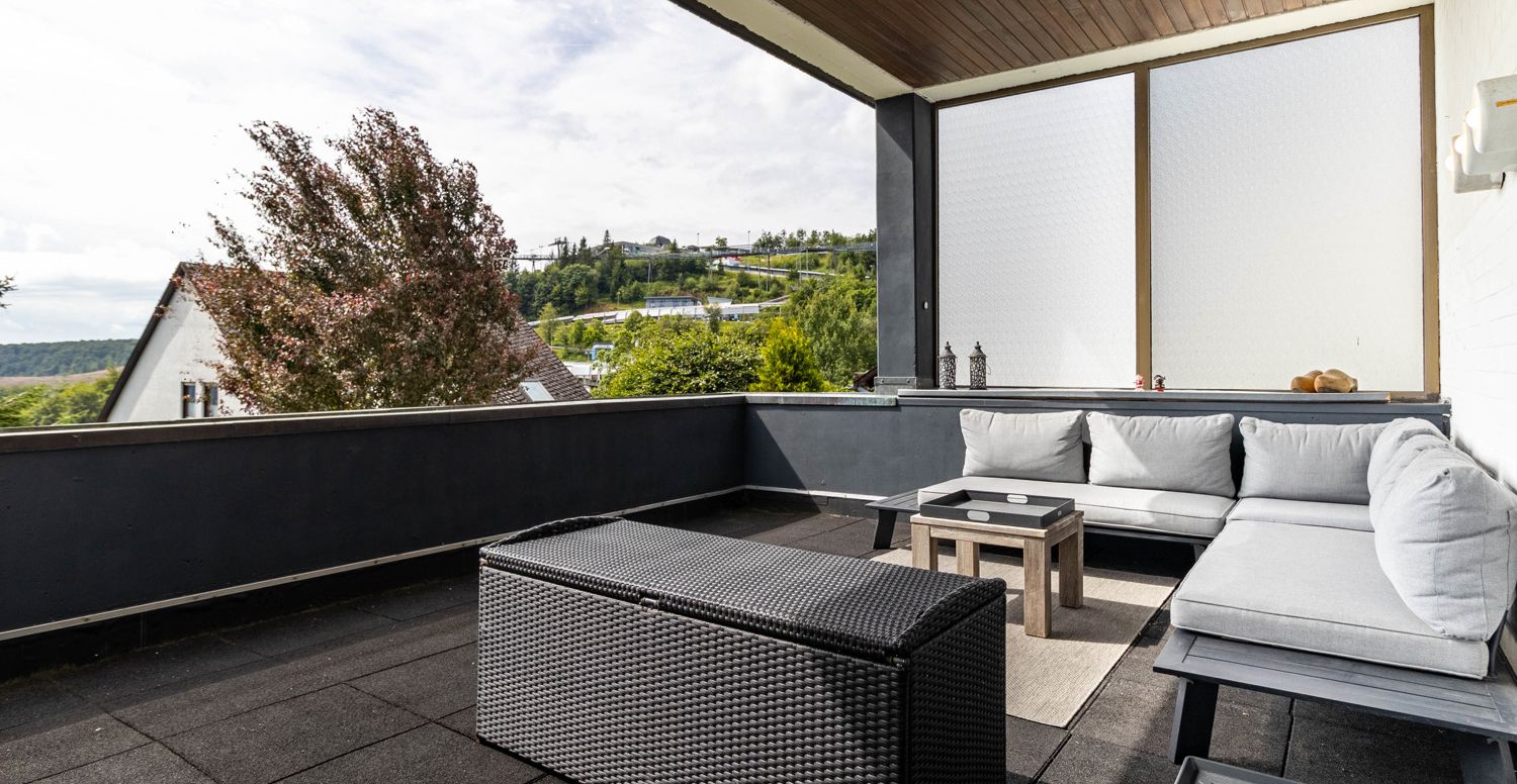 Balkon mit Aussicht