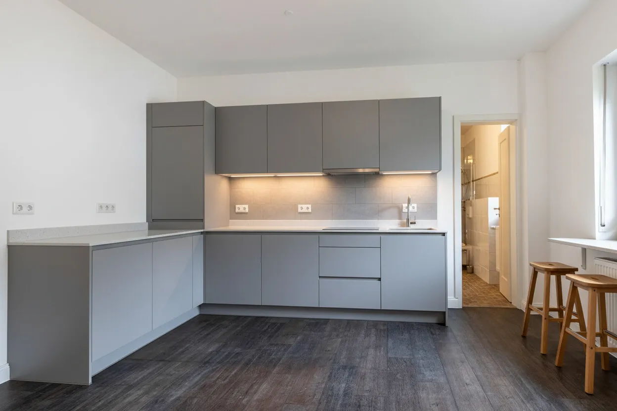 Küche mit Einrichtungsbeispiel