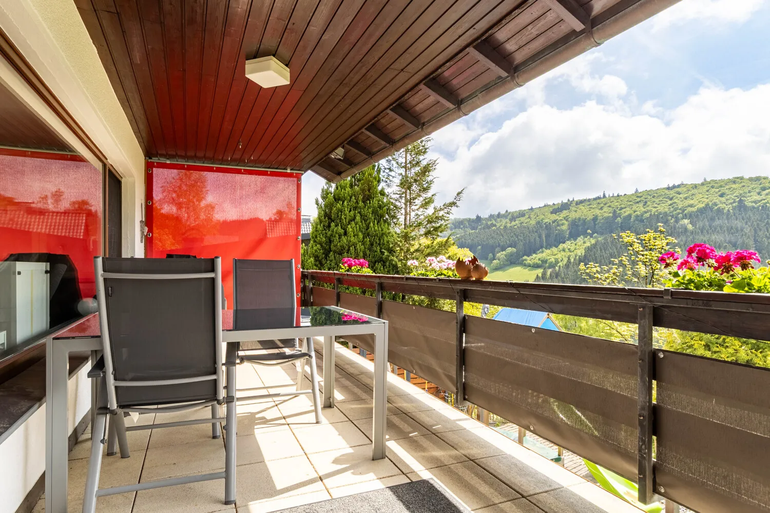 Balkon mit Aussicht