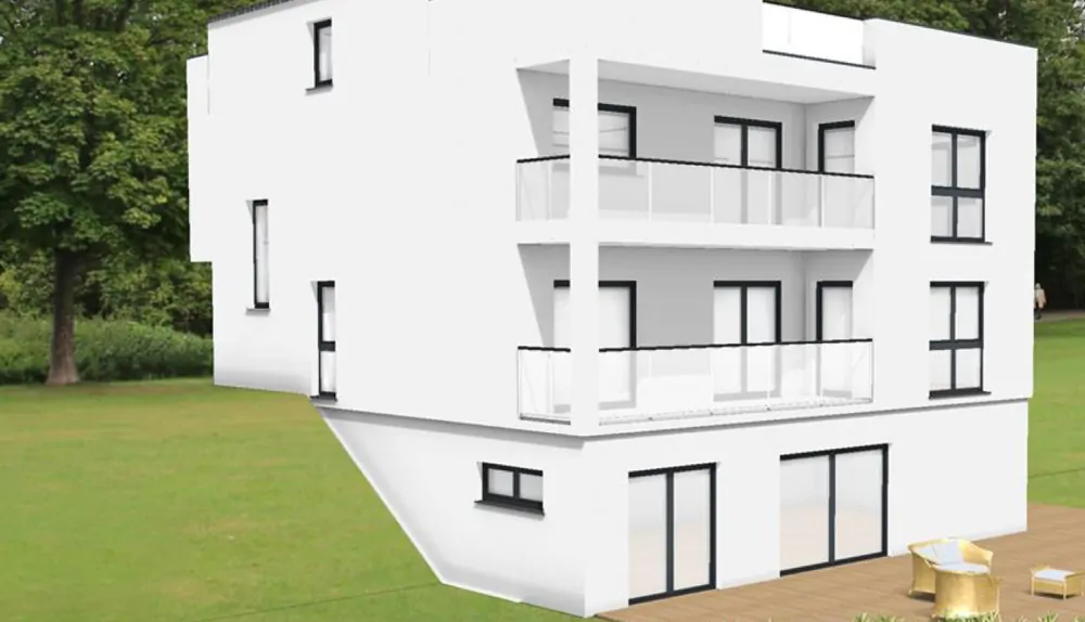 Beispiel Neubau mit 3 Wohnungen