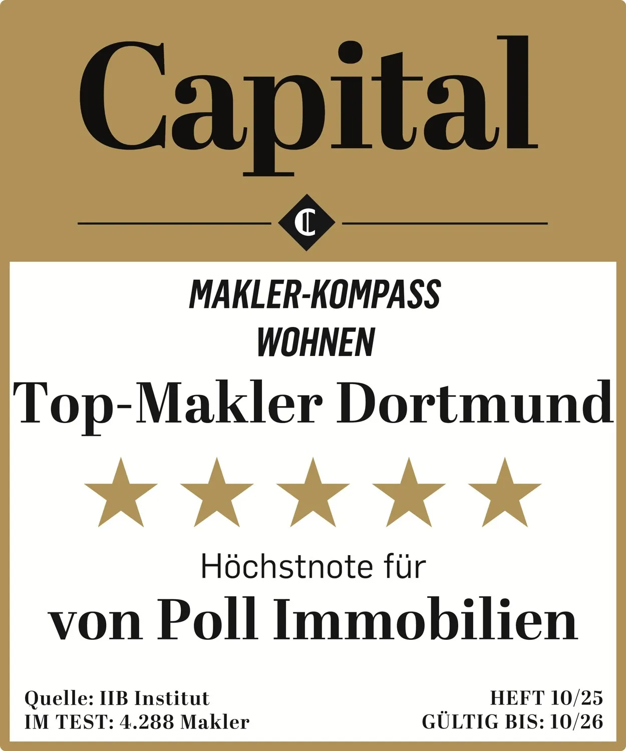 Auszeichnung Capital