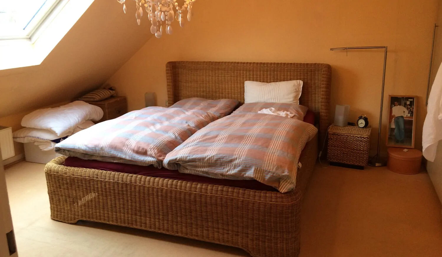 Schlafzimmer im Spitzboden