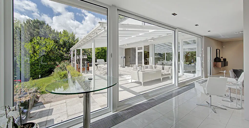 Blick auf die Terrasse