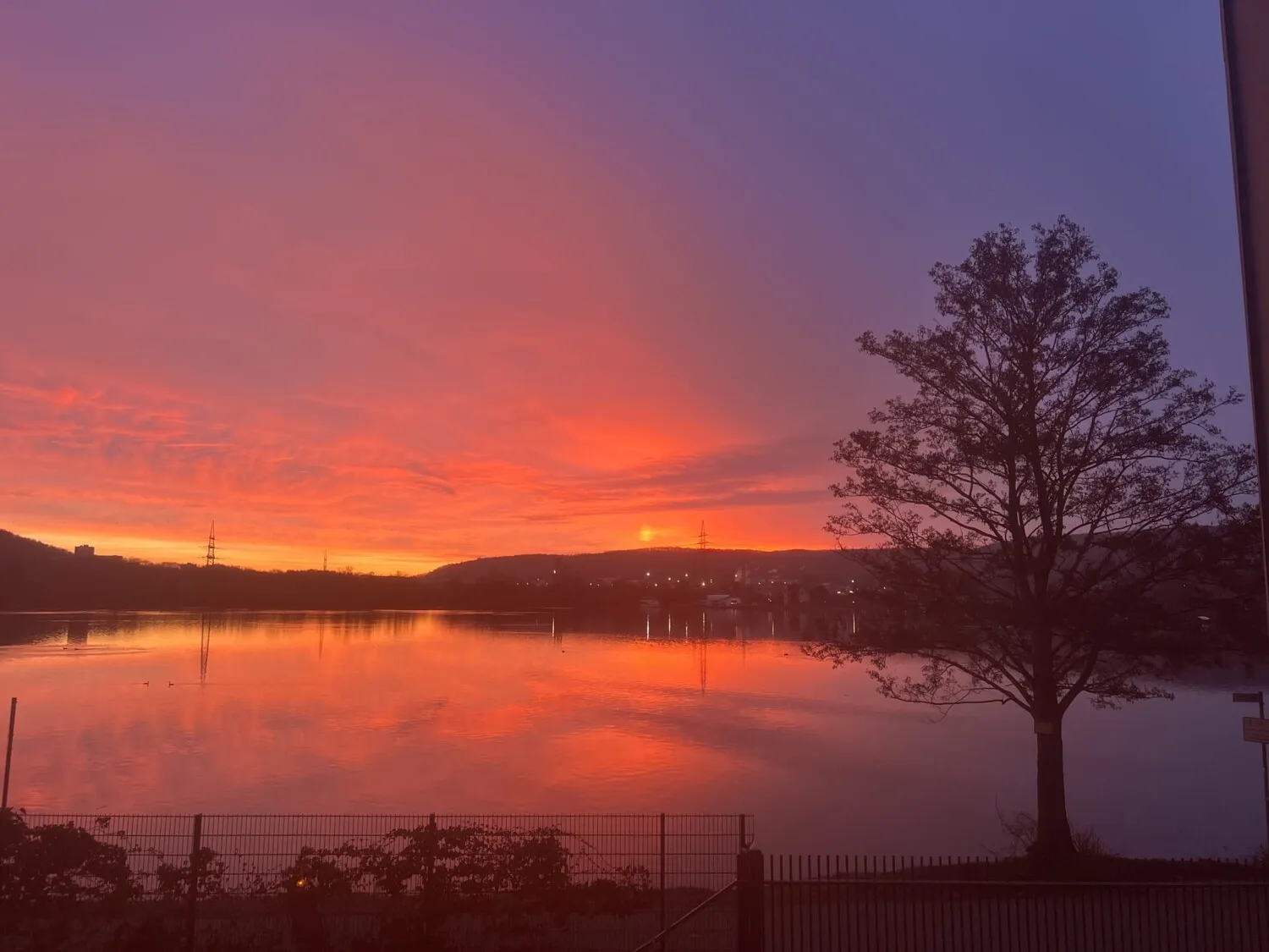 Ausblick Sonnenuntergang
