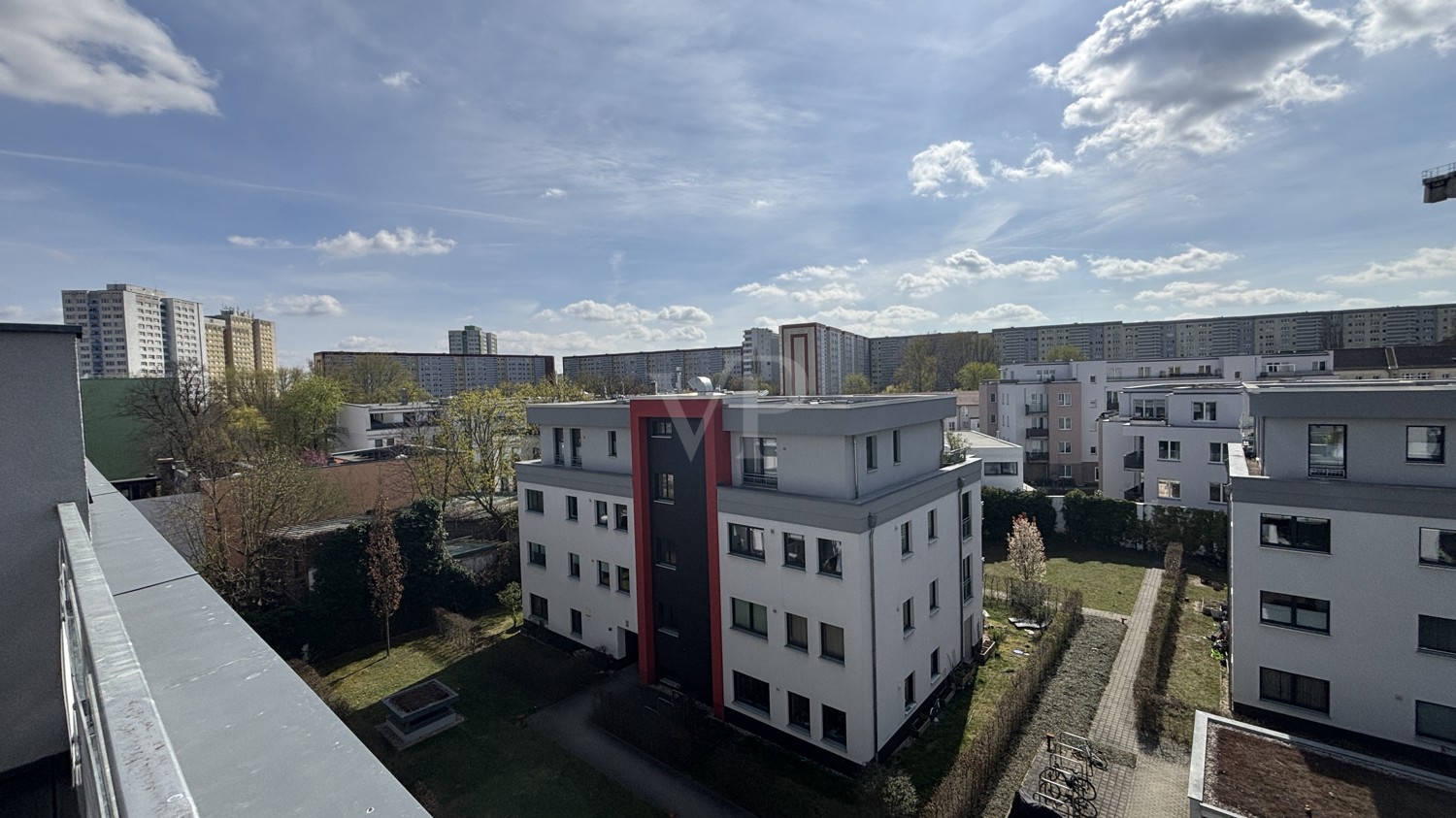 freier Blick von der Dachterrasse