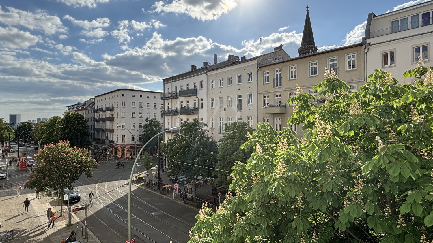 Blick aus der Wohnung