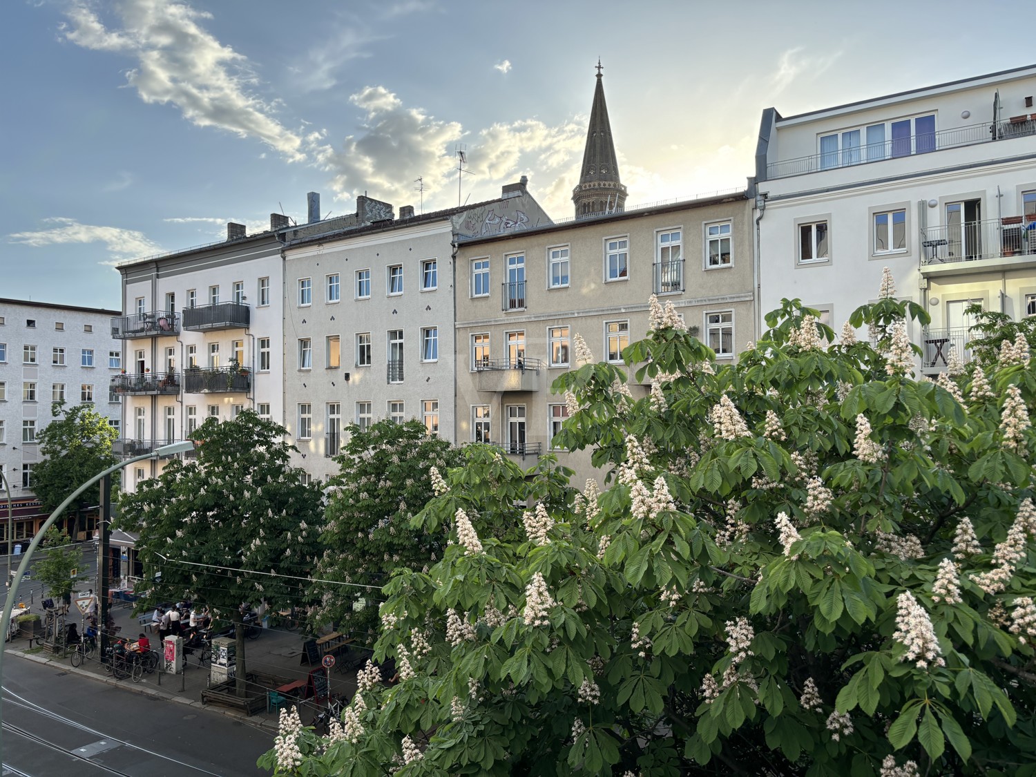 Blick aus der Wohnung