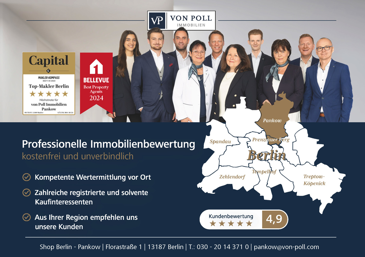 VON POLL IMMOBILIEN Team Berlin-Pankow