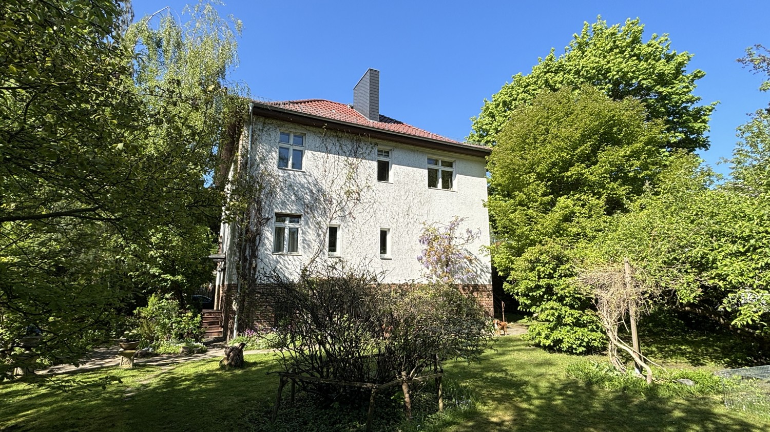 Nördlicher Blick auf das Haus