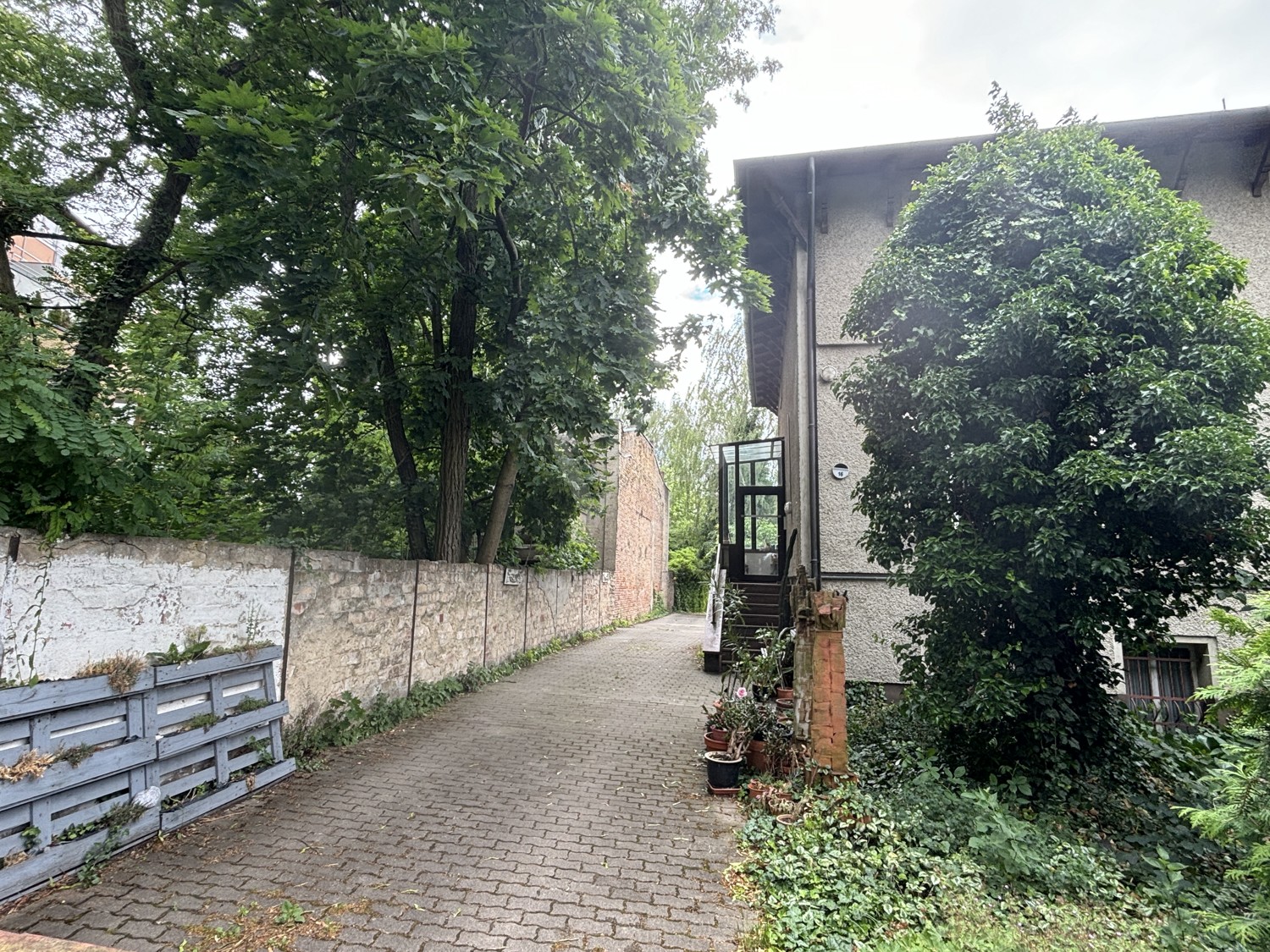Blick vom Nachbargrundstück