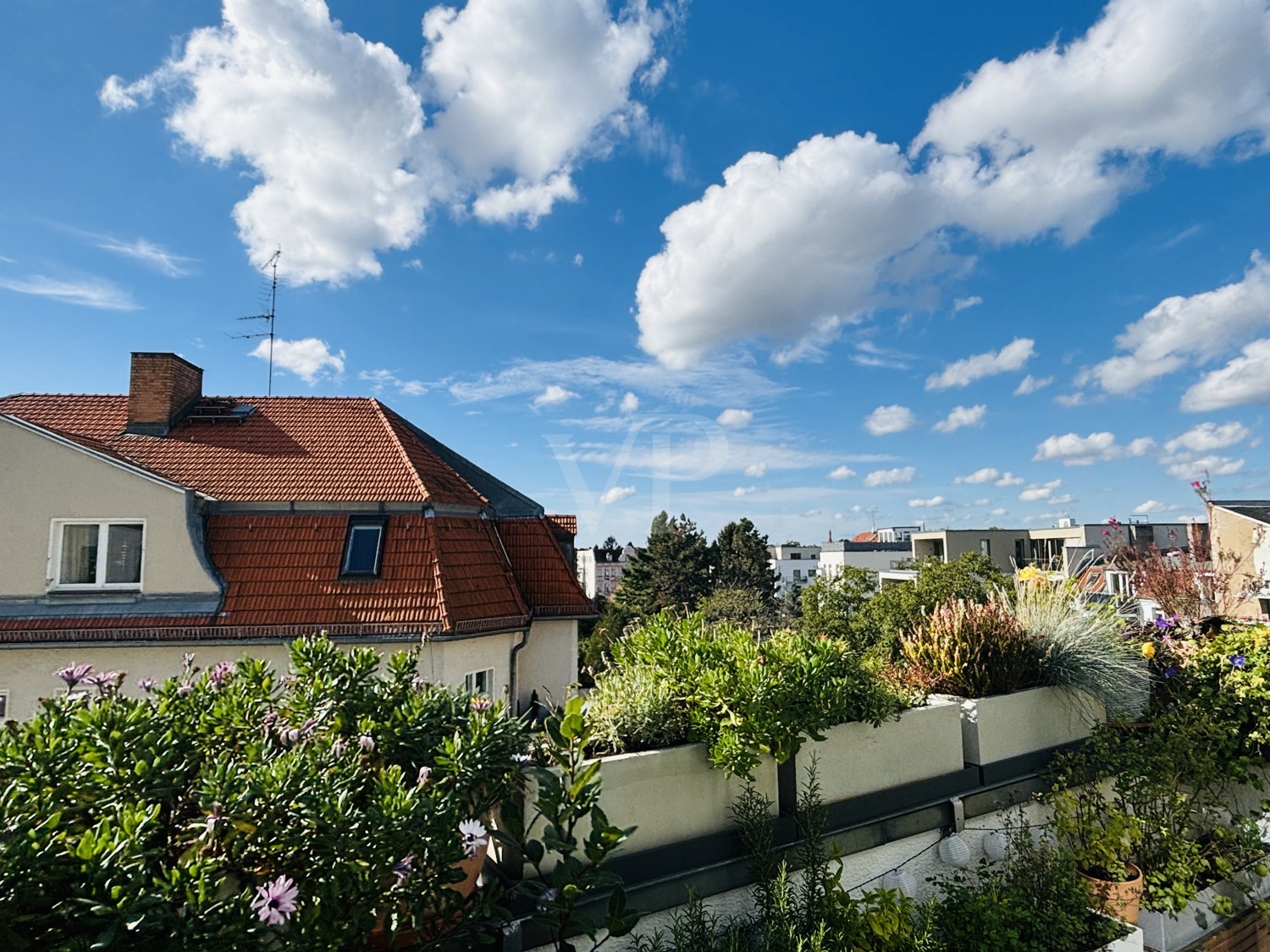 Blick von der Dachterrasse