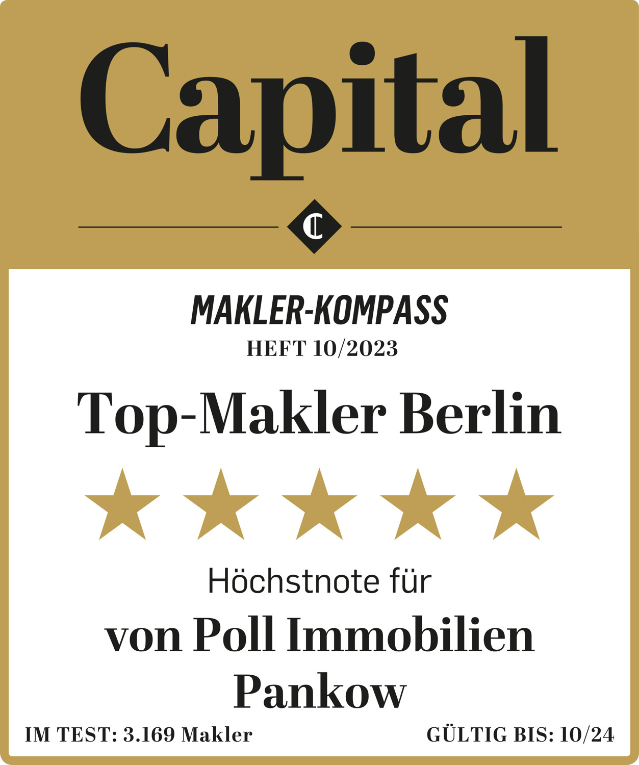 Auszeichnung Capital Maklerkompass