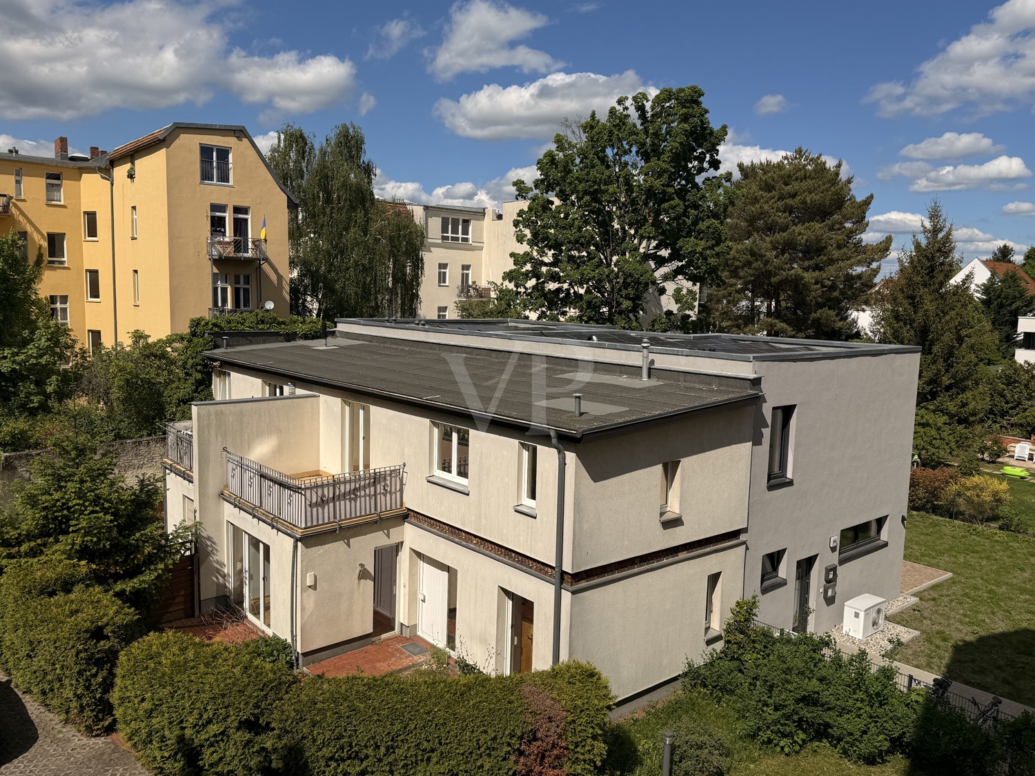 Das Haus aus der Vogelperspektive