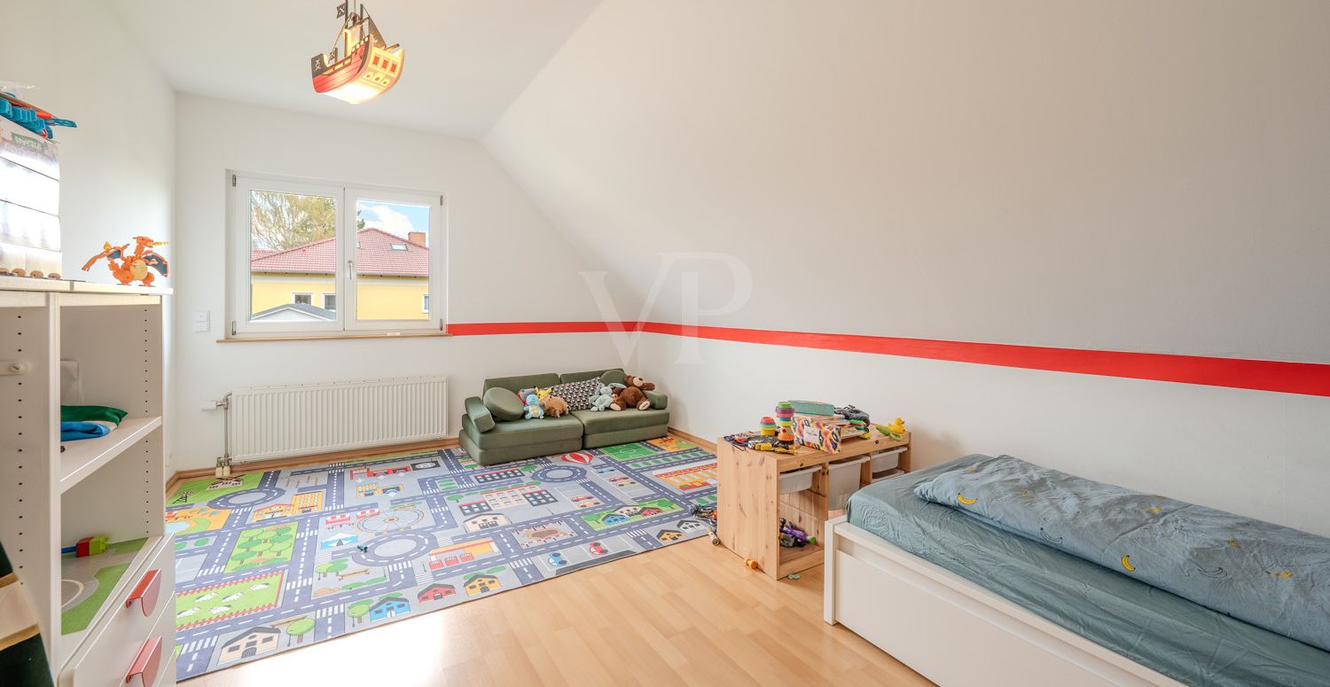 Kinderzimmer im Dachgeschoss