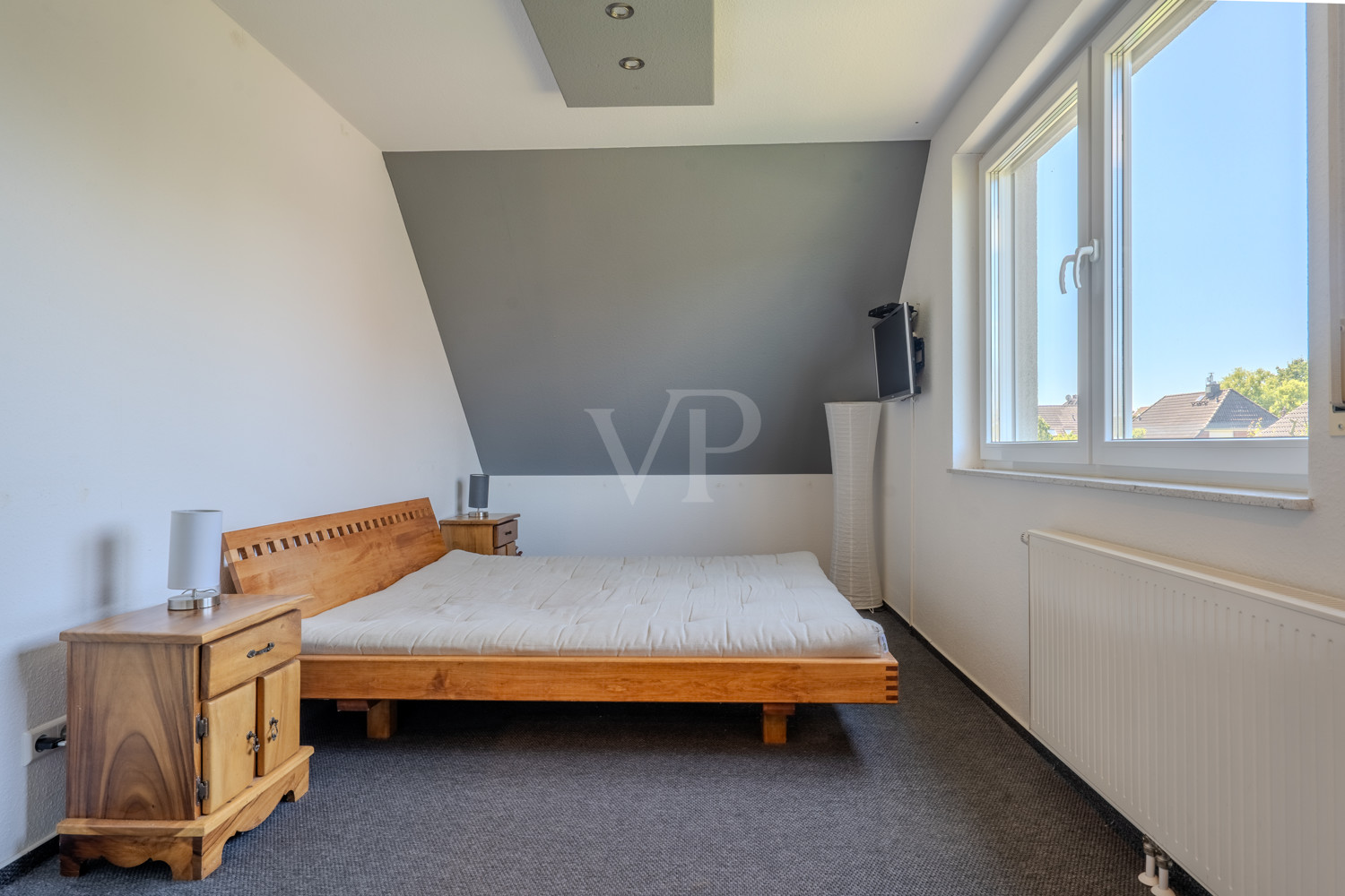 helles und ruhiges Schlafzimmer