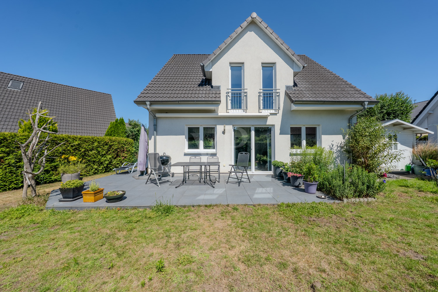 Südansicht des Hauses