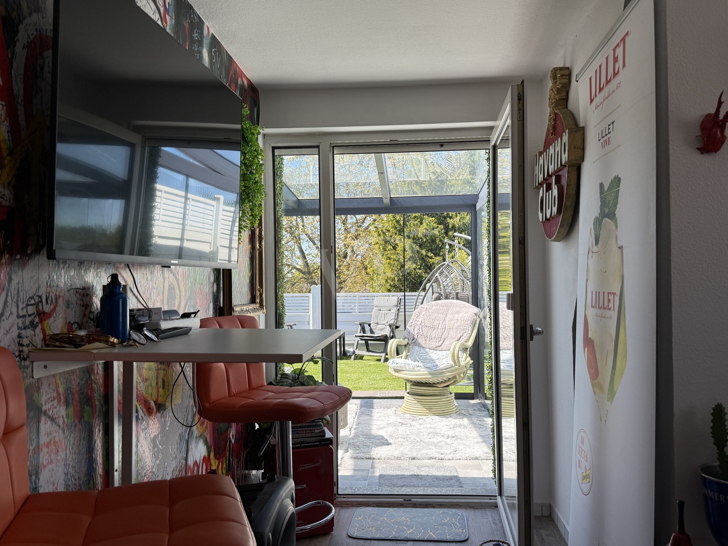 Blick auf die Dachterrasse
