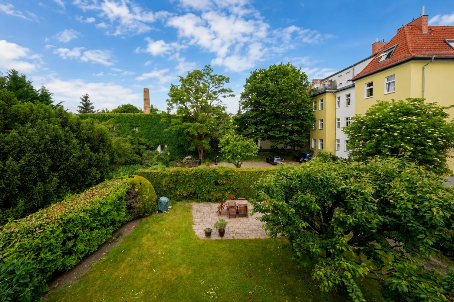 Blick vom Balkon