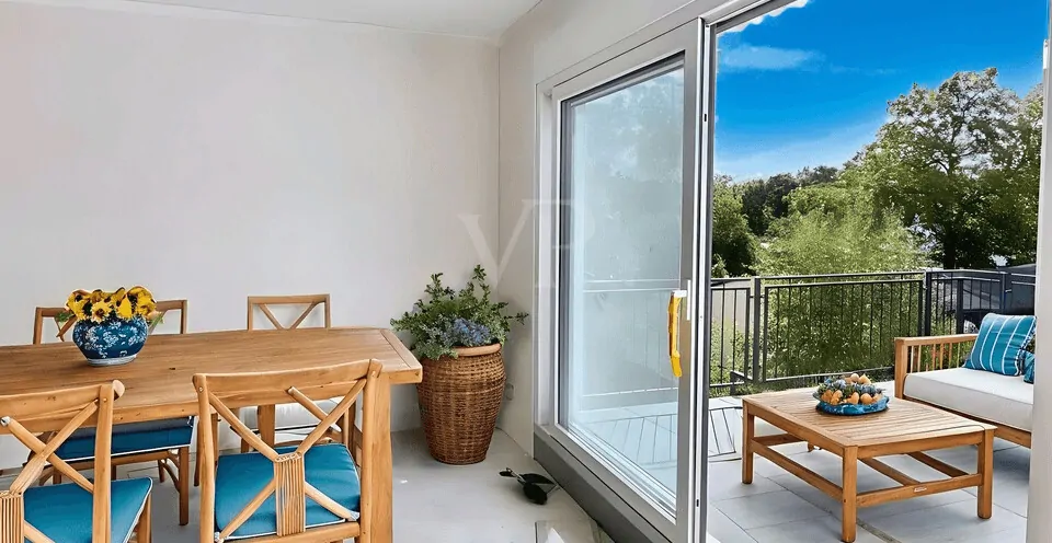 Zugang zur Dachterrasse KI generiert