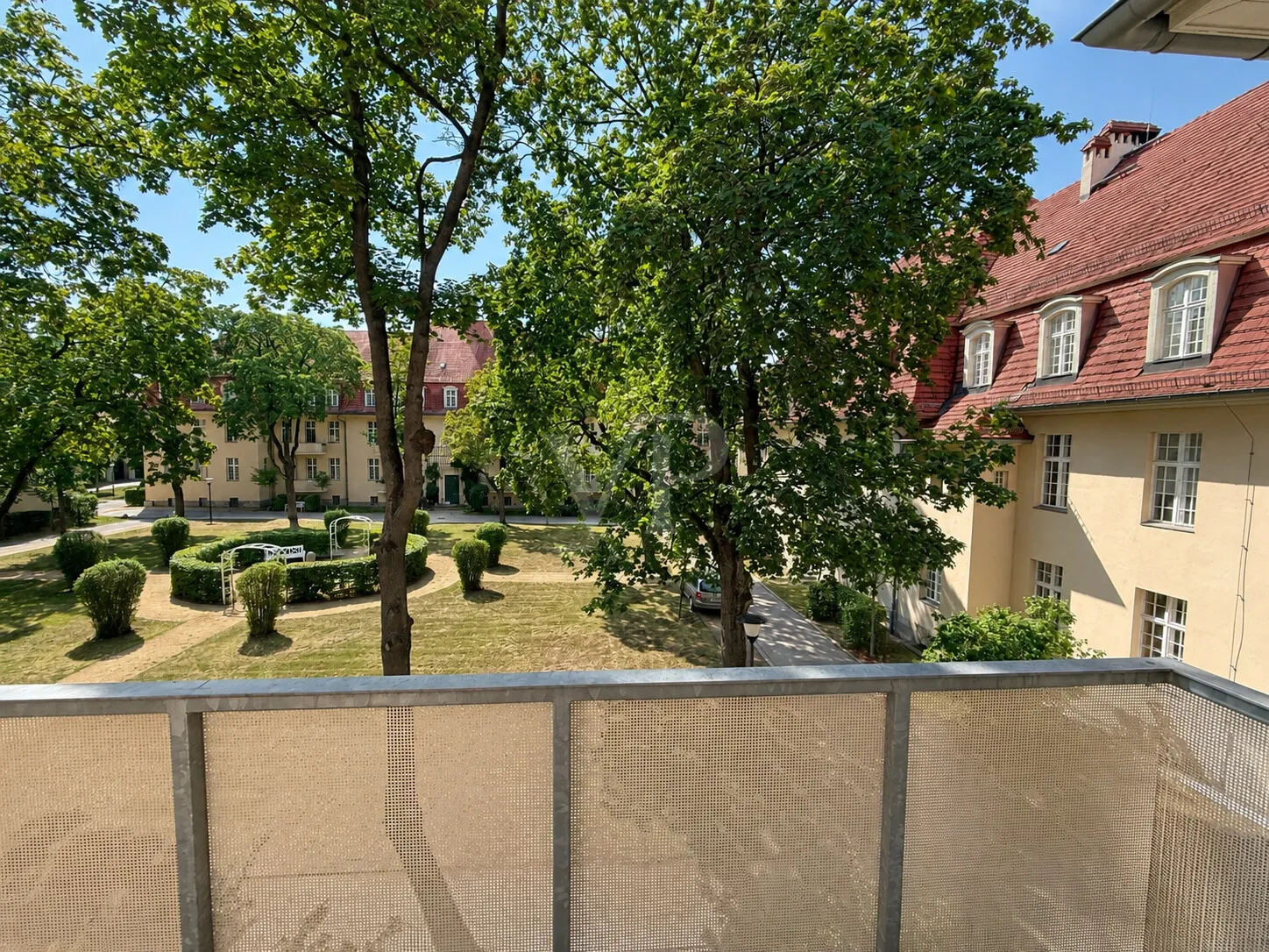 Blick vom Balkon