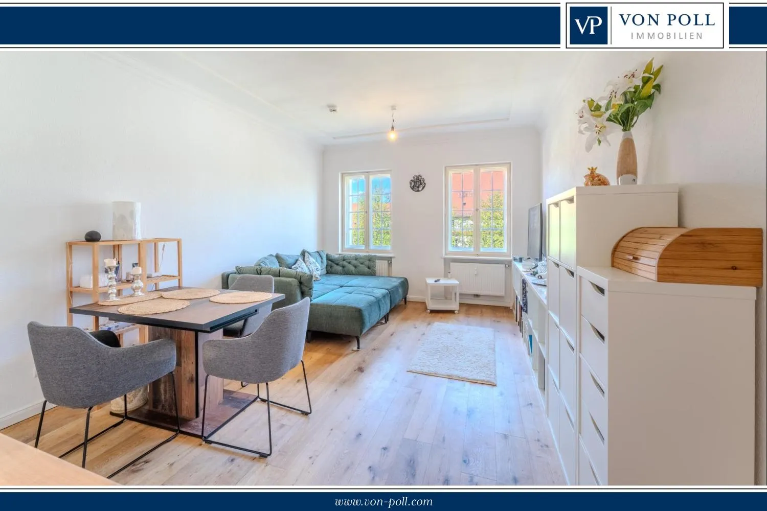 Wohnen im Park: Exklusive, bezugsfreie 3-Zimmer-Wohnung im Ludwig-Hoffmann-Quartier