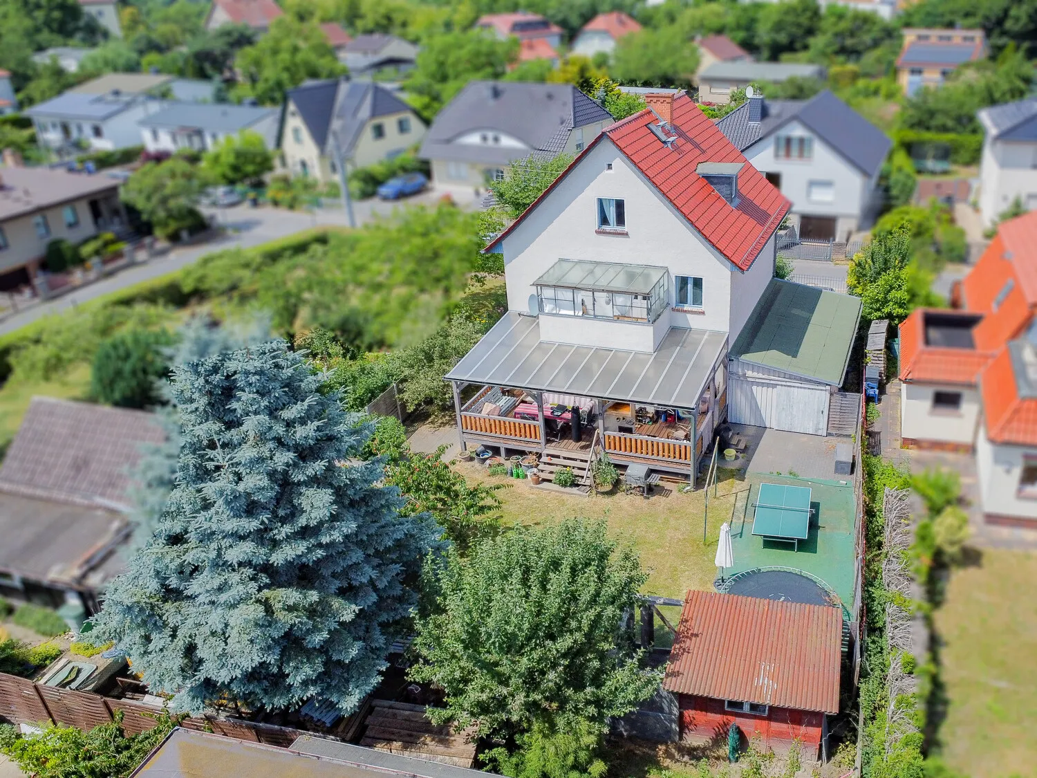 Süd-Ost Ansicht des Hauses
