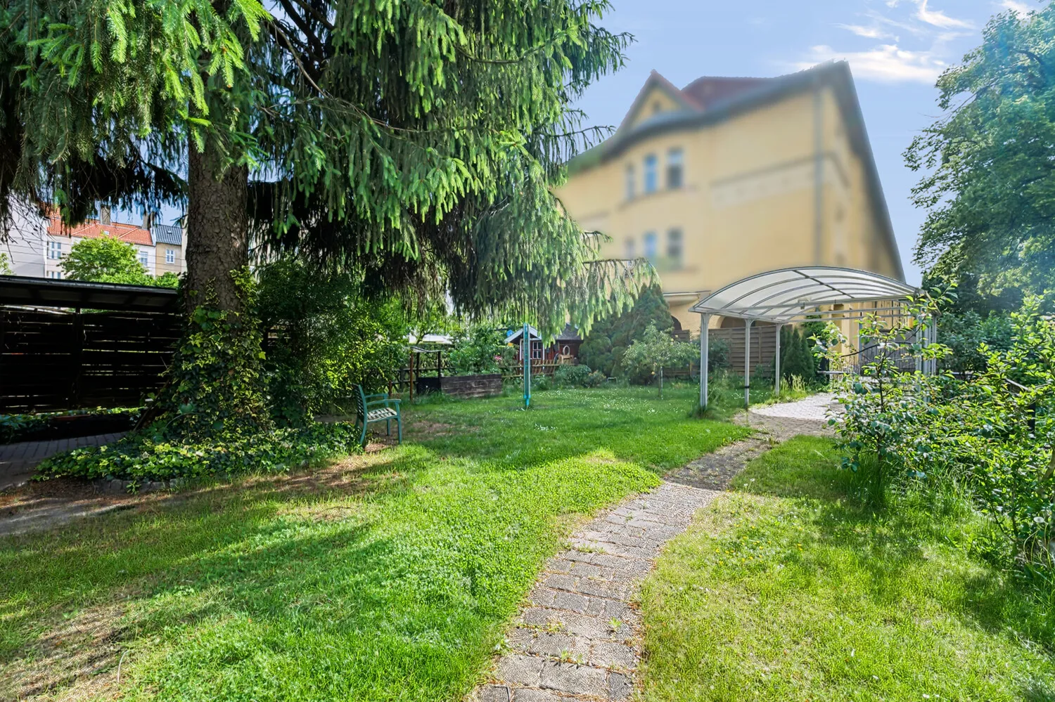 Garten mit Süd-West Ausrichtung