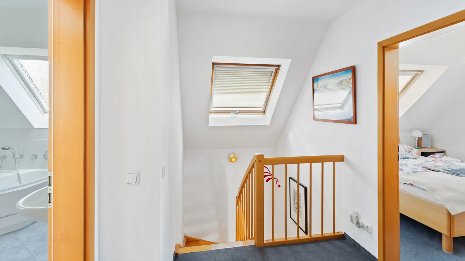 Flur im ausgebauten Dachgeschoss