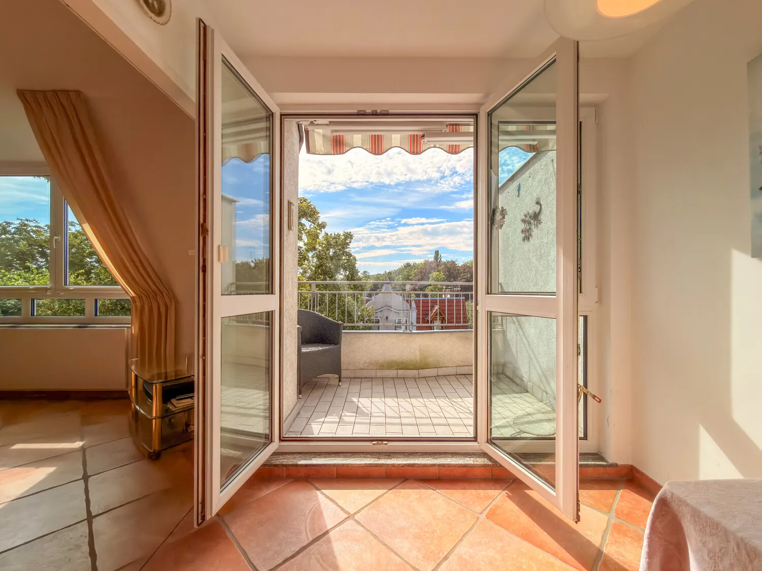 Zugang zum Balkon