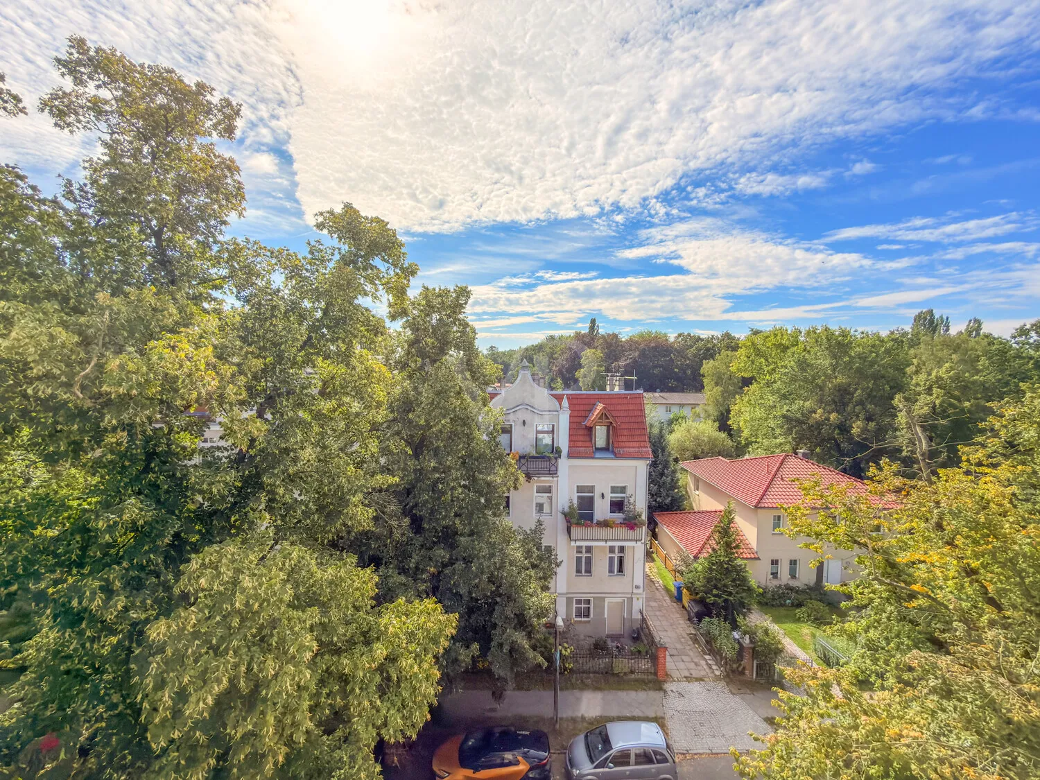 Aussicht vom Balkon