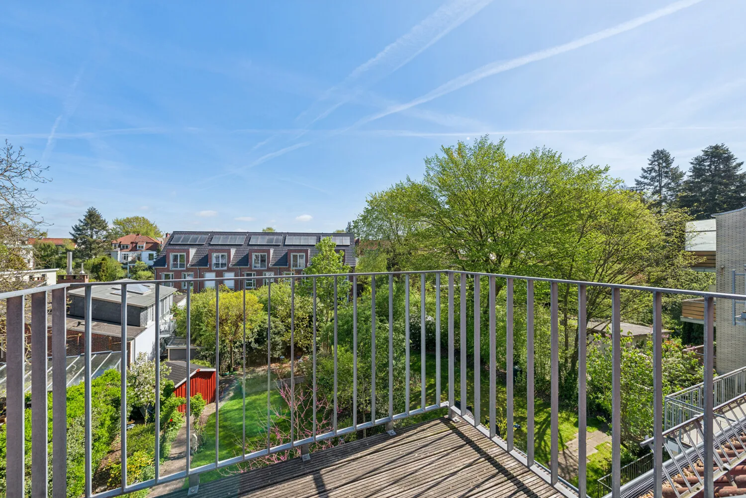 Blick vom Balkon