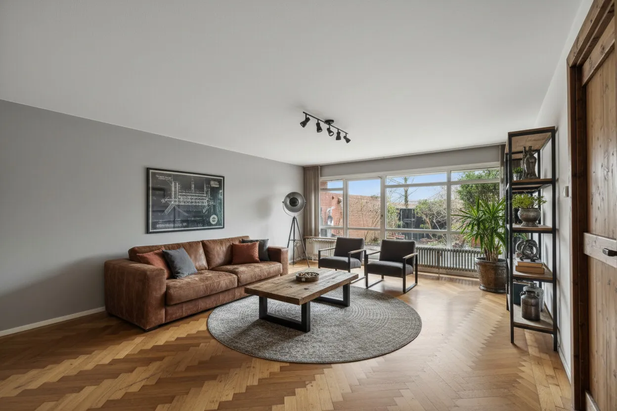 Wohnzimmer KI eingerichtet