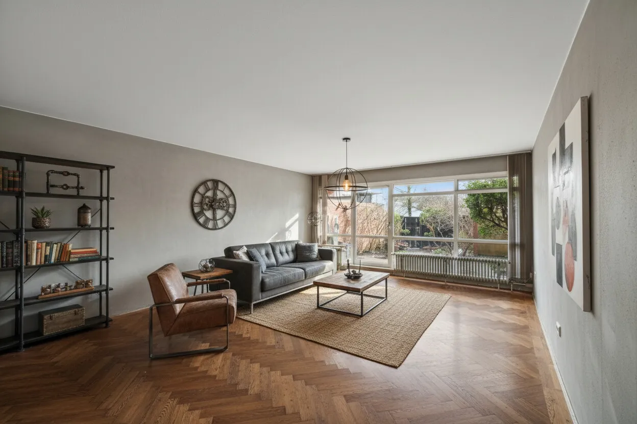 Wohnzimmer mit KI eingerichtet